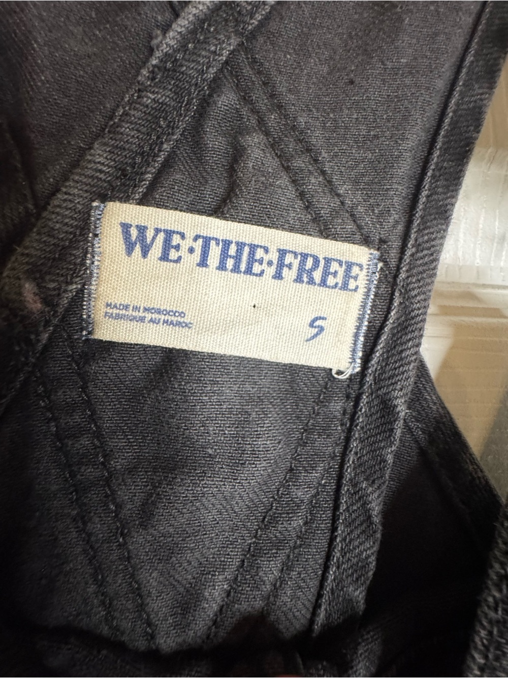 Free People Black Denim Short Overalls Romper - Picture 6 of 6